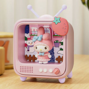 Sanrio Night Light Kuromi My Melody Cute Desk Lamp Tabletop Decor Luminous Gift for Kids Fans