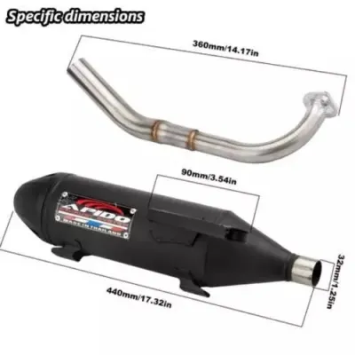 【COD】Apido Pipe For Mio Sporty V3 Pipe Muffler 1 Set Mio125 /110 accessories and parts Motorcycle