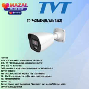 TVT 2MP DUAL ILLUMINATION METAL CASE ANALOG BULLET CAMERA