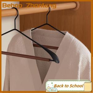 Behoo Thickened Wide-shoulder Beech Iron Suit Hanger Seamless Non-slip Paint Metal Hanger Home Hotel Dry And Wet Dual-use Hange