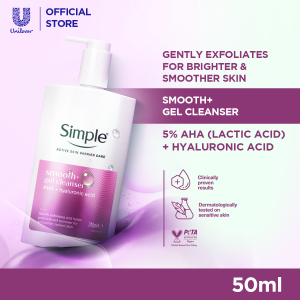 [NEW LAUNCH] Simple Active Skin Barrier Care Smooth+ Gel Cleanser (240ml) for smoother and radiant skin