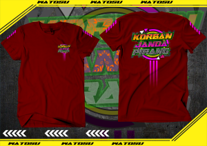 KAOS KORBAN JANDA PIRANG  nh COTTON COMBED 24S LEBIH TEBAL ADEM DI PAKAI DAYA SERAP KERINGAT TINGGI