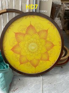Đèn trúc chỉ in nghệ thuật tròn 30 40 50 60 70 80cm siêu đẹp siêu nét siêu rẻ