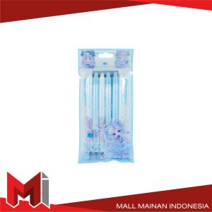 MallMainan-A68 Pulpen Set 6IN1 0.5MM Tinta Bisa di Hapus Motif Karakter Lucu / Eraseble Pen Set