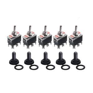 IP65 Rate 2 Pin Toggle Switches 12V Marine Use 15A Capacity Screw Terminal Connection Automotive Toggle Switches for Boat