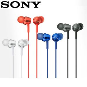 SONY Original MDR-EX255AP 3.5mm Wired In-ear Earphone Gaming Earbuds With Mic Handsfree Headphones For Ios IPhone and Android Huawei Xiaomi Oppo Vivo Samsung