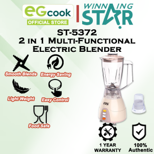 2 IN 1 Multi-Functional Electric Blender Pengisar Elektrik 1.8L 搅拌机 ST-5372