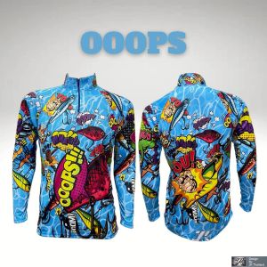 OOOPS เสื้อตกปลามอไซร้จักรยานแขนยาว JK Thailand กันยูวี80% แห้งเร็ว ผู้ชาย ผู้หญิง สำหรับกีฬากิจกรรมกลางแจ้ง