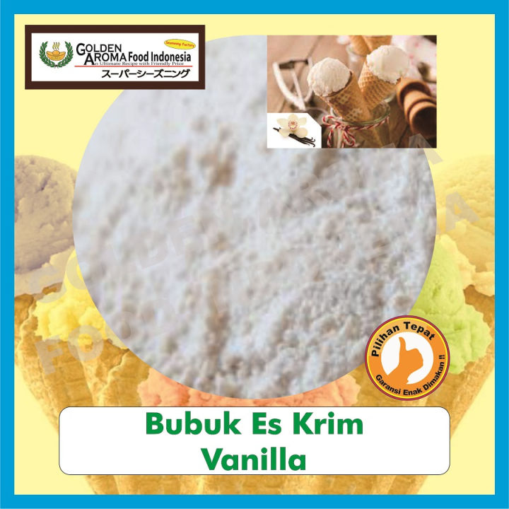 Bubuk Es Krim Rasa Vanila 500gr Serbuk Ice Cream Powder Vanilla Bahan ...