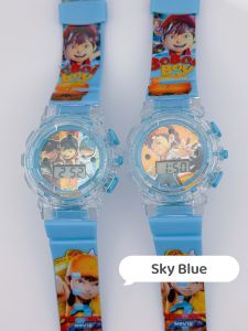 (K53) Jam Tangan Boboiboy Muzik Lampu / Cartoon Light Music Kids Watch