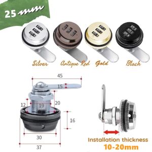 20mm 25mm 30mm 3 Digit Combination Cam Lock Keyless Password Locker Mailbox Cabinet Mechanical Lock