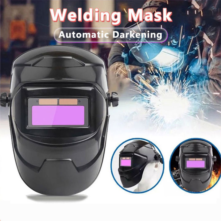 Welding mask solar automatic dimming head-mounted argon arc welding ...