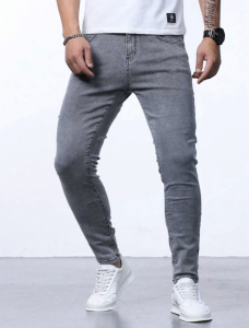 American Retro Mens DARK GREY Straight Fit Casual Comfortable Denim Loose Pants Oversized Sizes 28-42 Classic Style