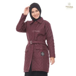 HIJACKET - Jaket Hijaber AGNEZIA Teracotta | Jaket Wanita Panjang | Outerwear For Hijaber Jacket cewek terbaru 2022 jaket cewek dewasa Jaket wanita tebal dan lembut Jaket wanita remaja kekinian 2022 Jaket waterproof wanita tahan air hujan
