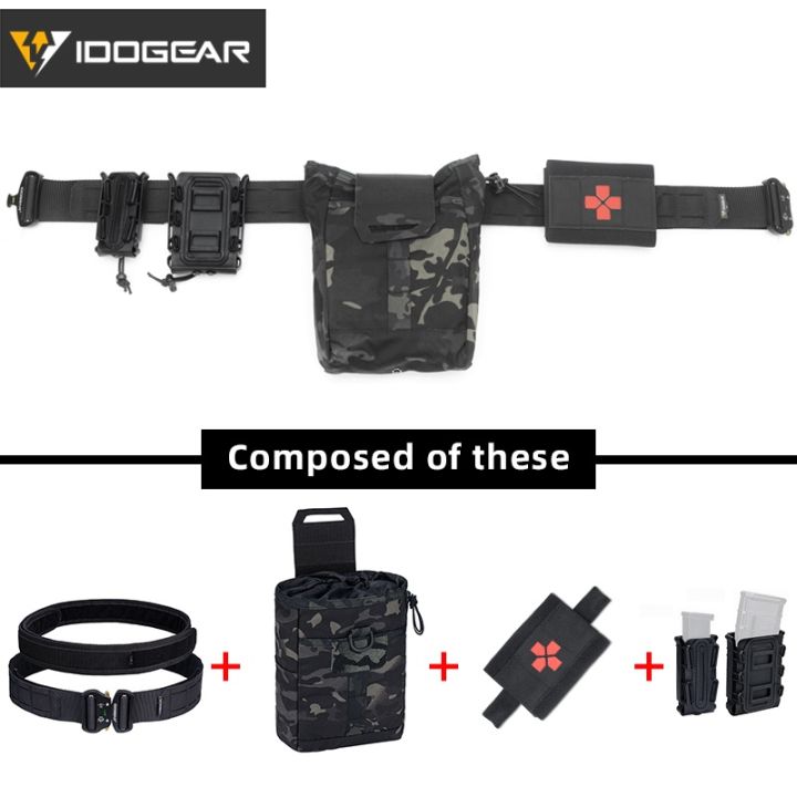 thumbnail image 2 of IDOGEAR 2" Tactical Belt With Quick Release Metal Buckle – MOLLE Laser Cut – Airsoft/Hunting 2 of 5