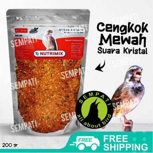 SEMPATI Nutrimix Jewawut Mix 200gr Pakan Burung Sanger Blackthroat Mozambik Redsiskin Pakan Harian Burung Kicau Milet Campur Mix Seed Pakan Penggacor Burung