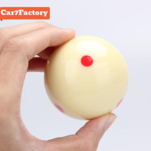 【New Arrival】Red 6-Dot Billiard Game Cue Ball Standard 2 1/4in Mini Pool Trainer Balls Polyester Resin Durable Accessories for Billiard Room