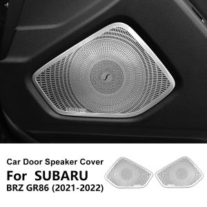 For Subaru BRZ Toyota GR86 2022-2025 Stainless Steel Car Front Door Loudspeaker Cover Interior Trim Accessories