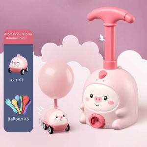 Balloon Powered Car Launcher Toy for Kids Air Propelled Racing Car STEM Educational Gift Boys Girls