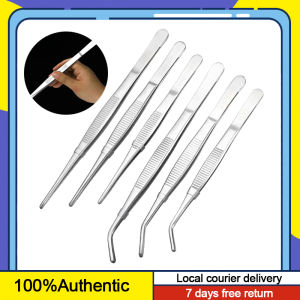 Stainless Steel Aquarium Tweezers Fish tank tweezers Straight Elbow aquarium cleaning tool for aquatic plants forceps clip