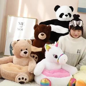 Cartoon Childrens Lazy Sofa Teddy Bear Sofa Plush Toy Baby Learning to Sit Panda Tatami Cushion Chair