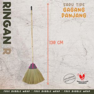 Sapu Lantai Ijuk Rayung Kuat Tipe Gagang Panjang