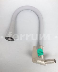 [ FERRUM ] Kran Angsa Fleksibel Kran Cuci Piring Keran Sink Kran Dapur 606 Stainless SUS 304 Hitam Dan Abu