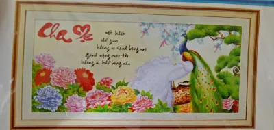 [HCM]Tranh thêu cha mẹ DV6059