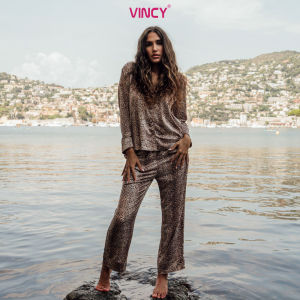 [Mua 3 giảm 20% mua 2 giảm 15%] Bộ Đồ Satin Dài Nữ Vincy BSD050W41