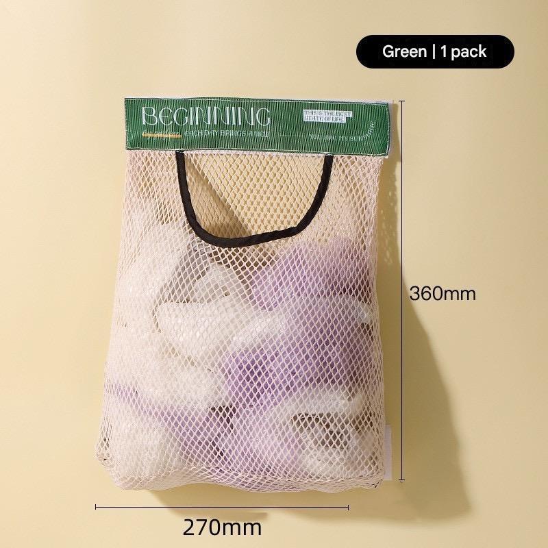 Hängender Aufbewahrungsorganizer aus Netzgewebe, wiederverwendbarer Halter für Plastik- und Müllbeutel, vielseitige Wandaufbewahrungstasche
_voghion.com