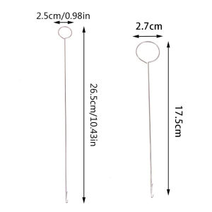 Sewing Loop Turner Hook Stainless Steel Crochet Hook Loop Turner With Latch DIY Knitting Tool For Fabric Belts