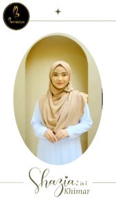 KHIMAR SHAZIA HIJAB 2 IN 1 BY BUTTERFLY