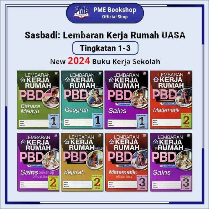 [PME Bookshop] (2024 Buku Sekolah) Sasbadi: Lembaran Kerja Rumah UASA ...