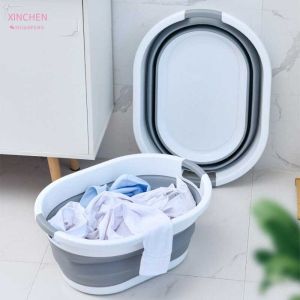 Keranjang Lipat Ember Baju Laundry Foldable Bucket 24 Liter MX061