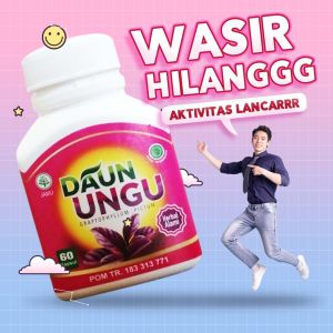 Daun ungu obat herbal BPOM Kapsul Daun Ungu Khusus Wasir Ambeien 60 kapsul BPOM