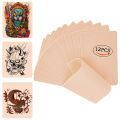 12pcs Tattoo Practice Skin 20*15cm Double Sides Fake Tattoo Skin Professional Tattoo Accessories ,Tattoo Skin Practice For Beginners And Experienced Tattoo Artists Tattoo Set Tattoo Tool (0.12CM Thick). 