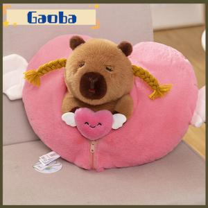 gaoba 20-25cm Cross-dressing Capybara Plush Toy Soft Stuffed Simulation Animals Cute Doll Cartoon Cute Home Decoration For Girls Gift