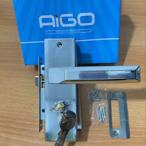 HANDLE PINTU AS-21 RUMAH KECIL 16CM KILAP MINIMALIS / GAGANG PINTU RUMAH KECIL SILVER