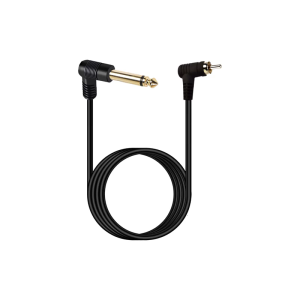 Right Angle Rcas Male to 6.35mm TRS Audios Cable Simple Setups Design for Home Theater Professional Audios