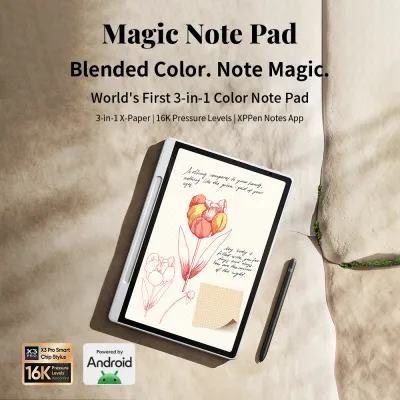 XPPen Magic Note Pad E-book Reader Android 14 90HZ Refresh Rate Tablet support 3 models ( Nature Color / Ink Paper / Light Color )for Writing / Reading / Meeting / Note Taking