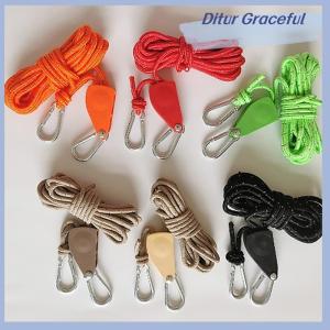 Ditur เชือกเต็นท์ตั้งแคมป์กลางแจ้งเชือกรอกควบคุมปรับได้เชือกยก