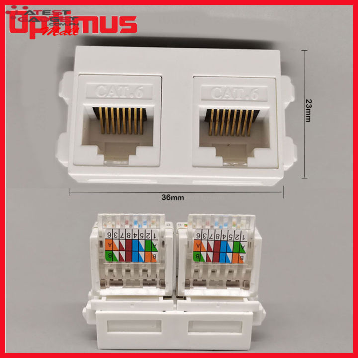 Back To Back Rj45 Latestgadget PH Optimus Dual CAT6 RJ45 Back Module 23x36mm Back Crimp ...