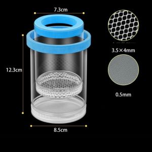 SUBJUGATE SENTENCE74CE5 Shrimp Guppy Floating Hatching Box Plastic Mesh Transparent Floating Fish Breeding Isolation Box Detachable Fish Hatchery Incubator Breeder Box Fish Tank