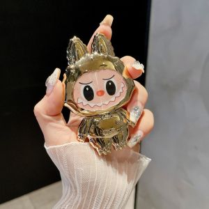 GOODOO ตัวการ์ตูนบู ที่วางโทรศัพท์มือถือ หมุนได้360องศา แบบพกพาได้ กระจกแต่งหน้า  รองรับแนวนอนและแนวตั้ง ขาตั้งพับได้