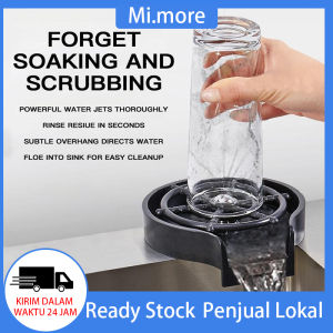 Mi.more Alat Pembersih Gelas Otomatis Faucet Glass Rinser Serbaguna Mudah Dipasang Untuk Dapur