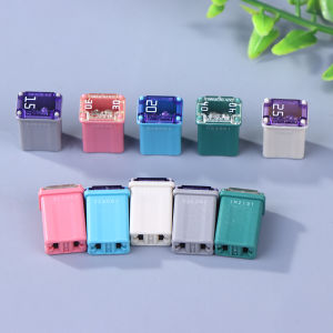 [ezrae Libun] 2pcs Micro Fuses Mini Rectangle Fuse PEC Automotive Car Fuse J 15A 20A 25A 30A 40A