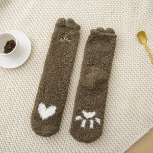 LYCOTTEᵐʸ Stokin Pantang Tebal Wanita Stokin Terapi Maternity Socks Fleece Thermal Socks Soft Fluffy Stoking