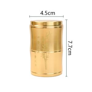 Lọ đựng tăm cao cấp bằng kim loại chạm khắc hoa văn