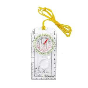 Acrylic Compasses Ruler Portable Orienteering Compasses Outdoor Navigation Compasses for Camping Hiking Backpacking