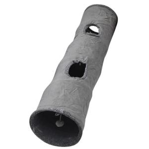 Collapsible Cat Tunnel Spring Tube Canes Tunnels Plush Foldable Toy Relieve Boredom for Indoor Kitten Rabbits Puppies